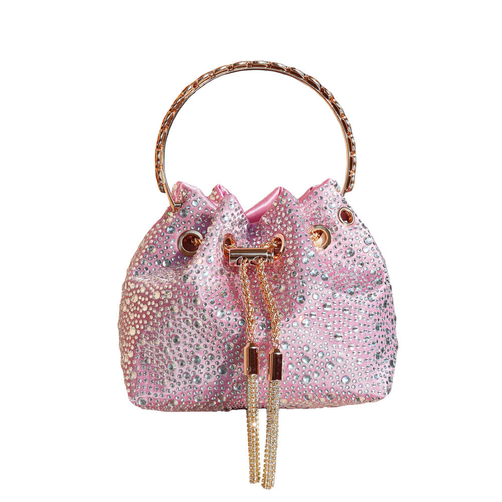Diamond Crystal Bucket Bag