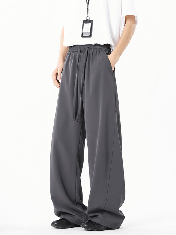 Mens Summer Ice Silk Casual Pants