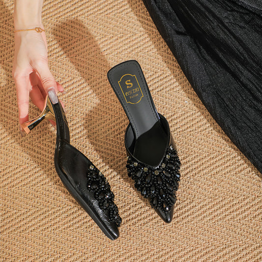 Baotou sandalen met hoge hakken