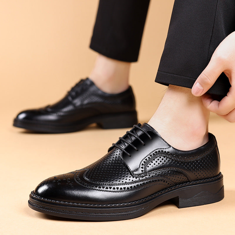 Holle leren Oxfords veterschoen voor heren