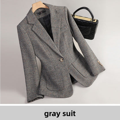 Long Sleeve Womens Blazer with Waist Cinching