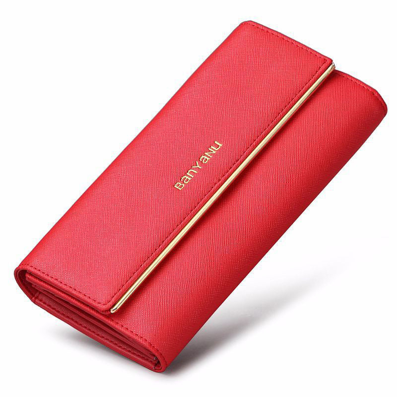 Women's Genuine Leather Tri-Fold Wallet