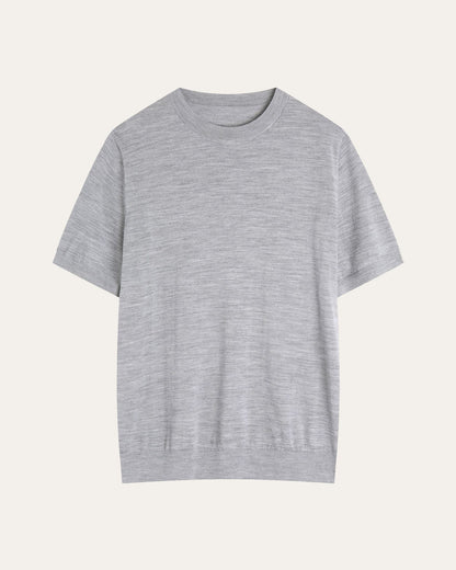 Mens Classic Wool Short Sleeve Knitwear