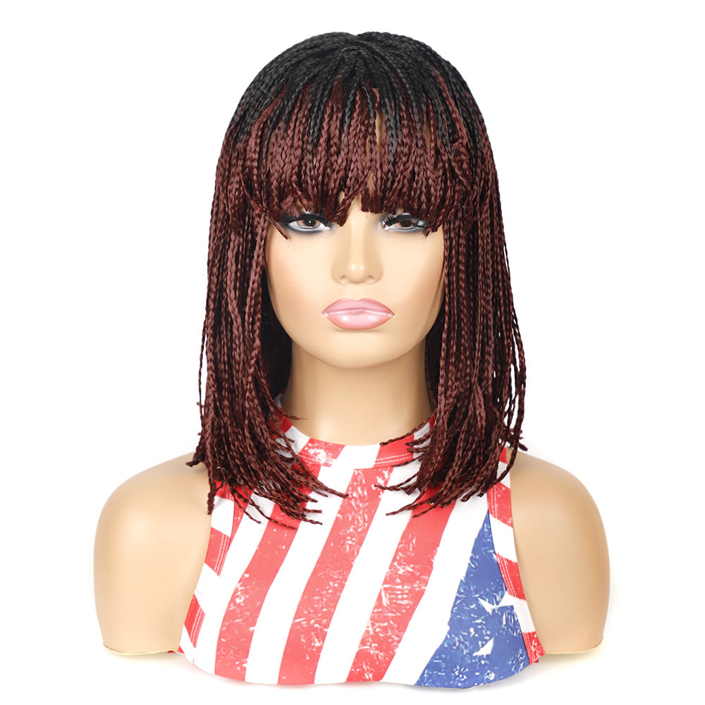 Short Braided Bobo Head Wig