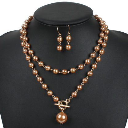 Pearl Necklace Adjustable Neck-Wrapped Necklace