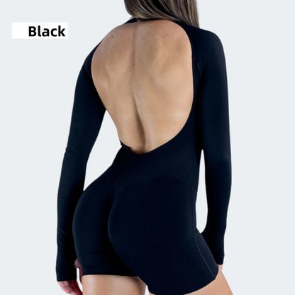 Womens Quick-Dry Yoga Fitness Jumpsuit