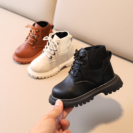 Children's autumn and winter shoes, children's Martin boots