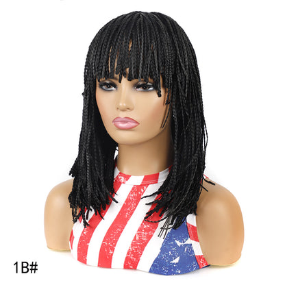 Short Braided Bobo Head Wig