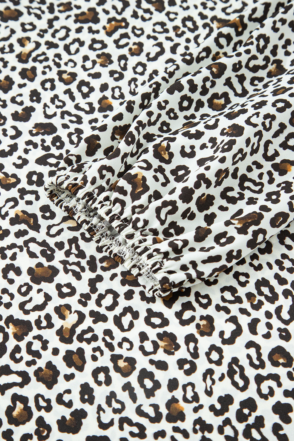 Plus size mini-jurk met knoopsluiting V-hals luipaard of bloemenprint losse pasvorm