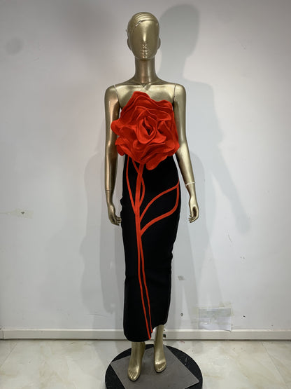 Floral Bandage Bodycon Dress