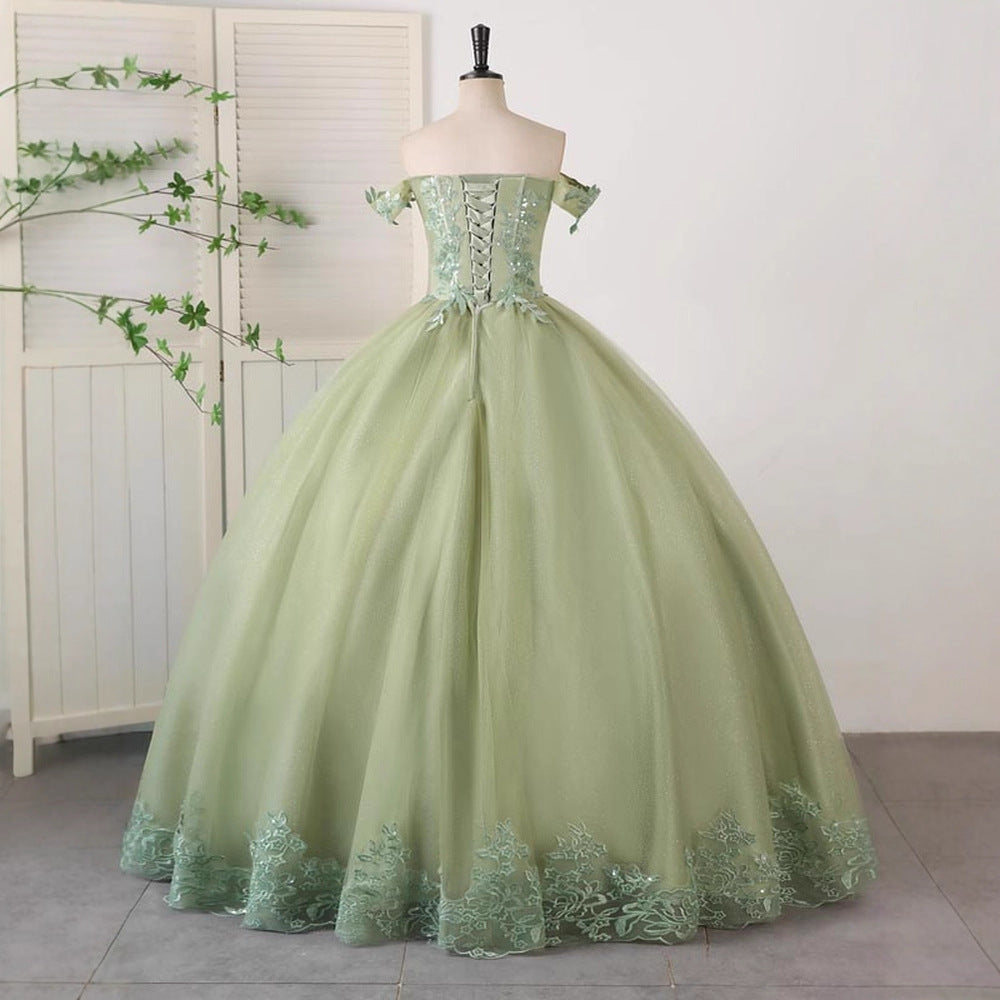 Elegant One-Shoulder Evening Gown