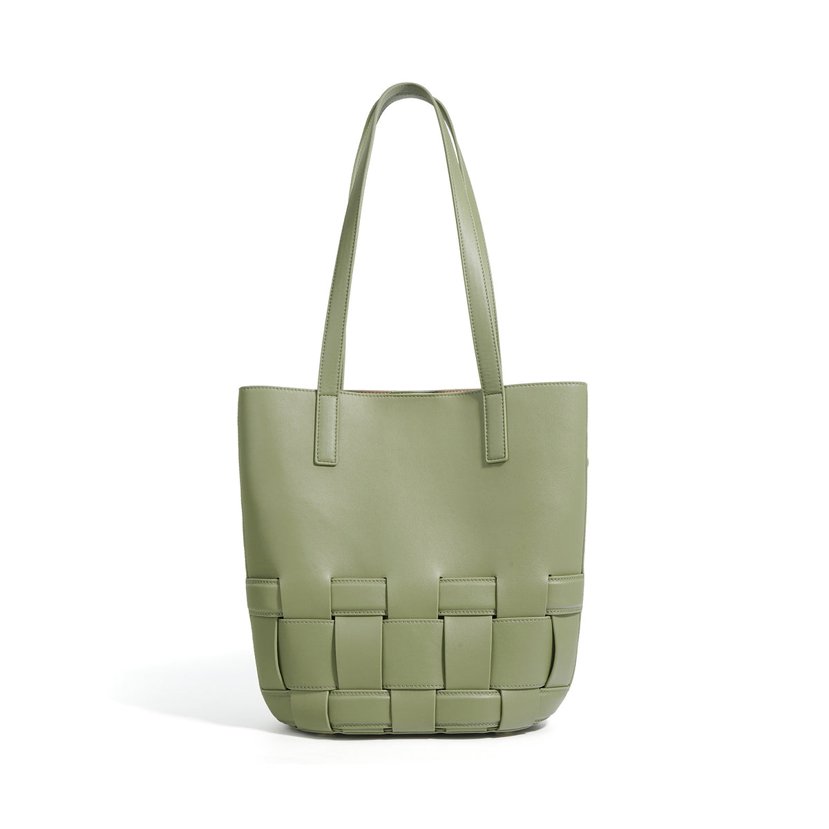 Woven Cowhide Tote Bag