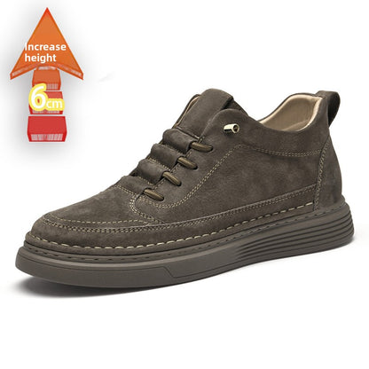 Men's Retro Suede Height Increasing Casual Board Shoes