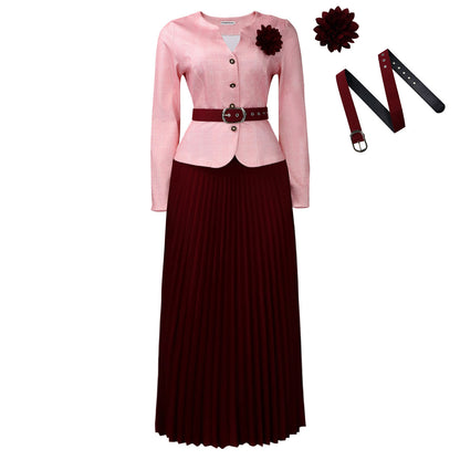 Elegant Women's Jacket and Skirt Suit Set