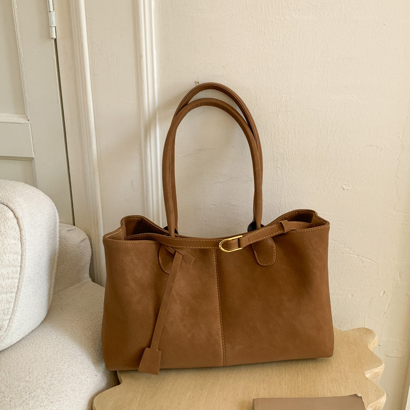 Retro Women Shoulder Bag Large Capacity Tote