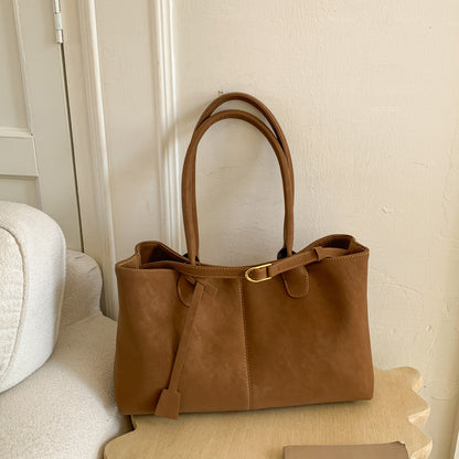 Retro Women Shoulder Bag Large Capacity Tote