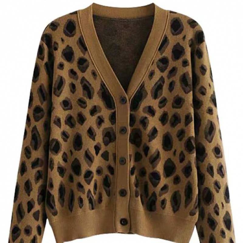 Gebreide vest met print