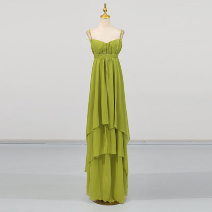 Fashionable Strapless Halter Long Dress