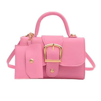 Candy Color Retro Small Square Crossbody Bag