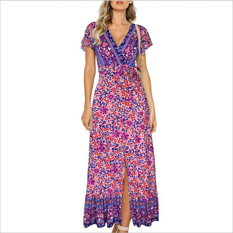 Bohemian 3D Print Sleeveless Dress