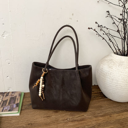 Retro Leopard Print Shoulder Bag