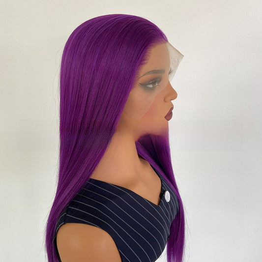 Purple Lace Front Synthetic Wig