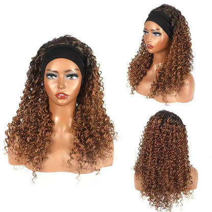 Headband Wig with African Curls