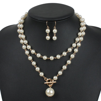 Pearl Necklace Adjustable Neck-Wrapped Necklace