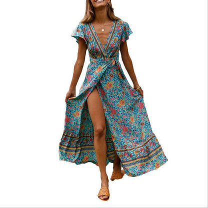 Bohemian 3D Print Sleeveless Dress