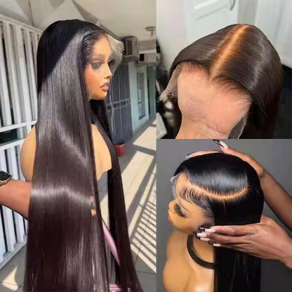 Raw Vietnamese human hair straigth front lace wig