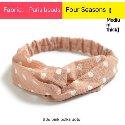 Elastische gekruiste chiffon hoofdband in Boheemse stijl