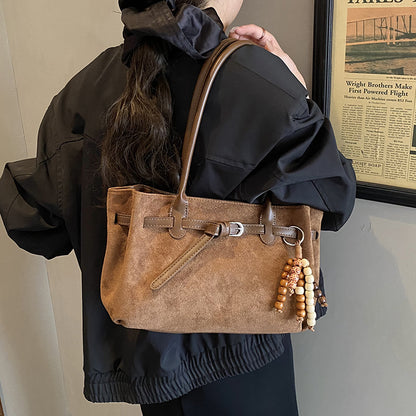 Suede Retro Bowling Bag