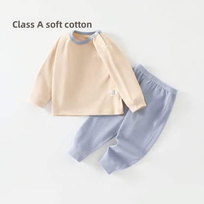 Tweedelige katoenen pyjamaset voor baby's