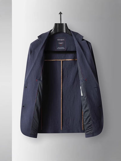 Men's single-breasted cotton casual jacket