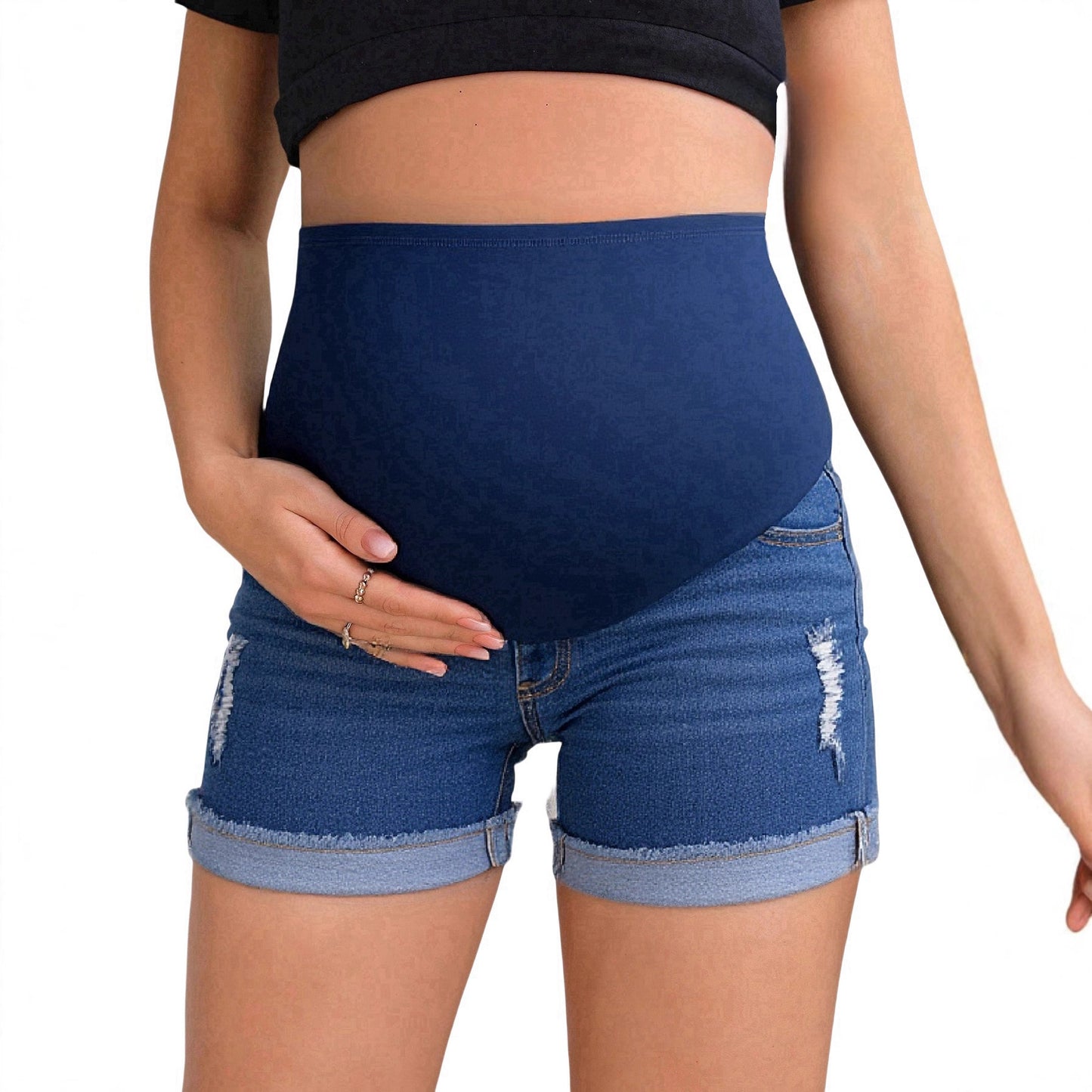 Maternity Denim Shorts