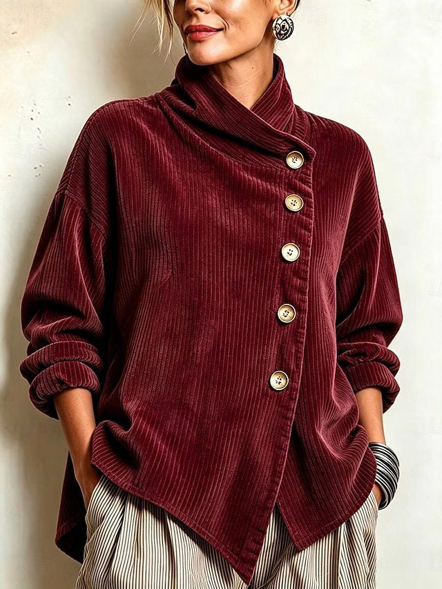 Irregular Corduroy Top