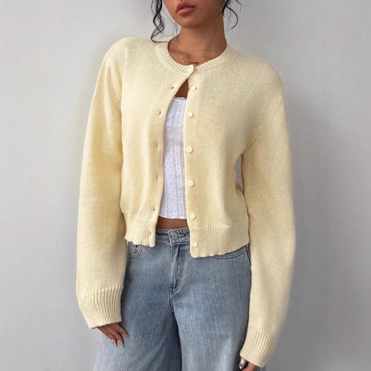 Long Sleeve Knit Sweater Cardigan