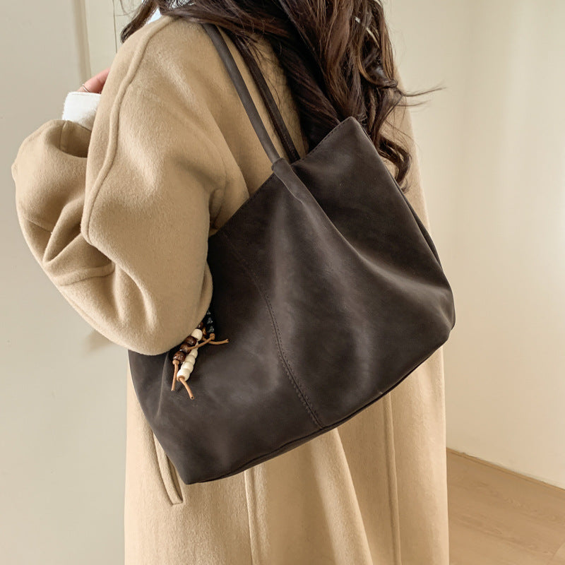 Retro Leopard Print Shoulder Bag