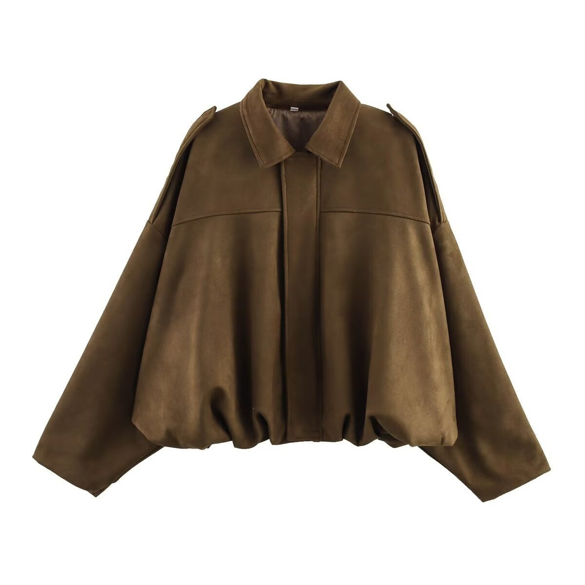 Womens Batwing Sleeve Bomber Jacket