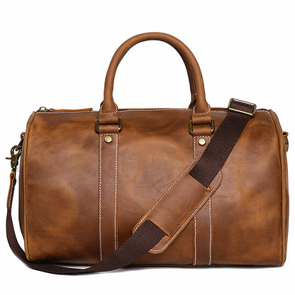 Genuine Leather Retro Satchel Crossbody Bag