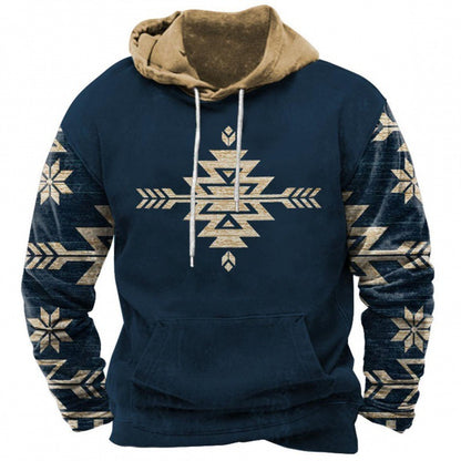 Trendy Bedrukte Hoodie Heren