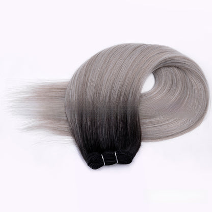 Heat Resistant Synthetic Hair Extensions Straight Weft