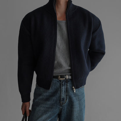 Mens Short Knit Cardigan