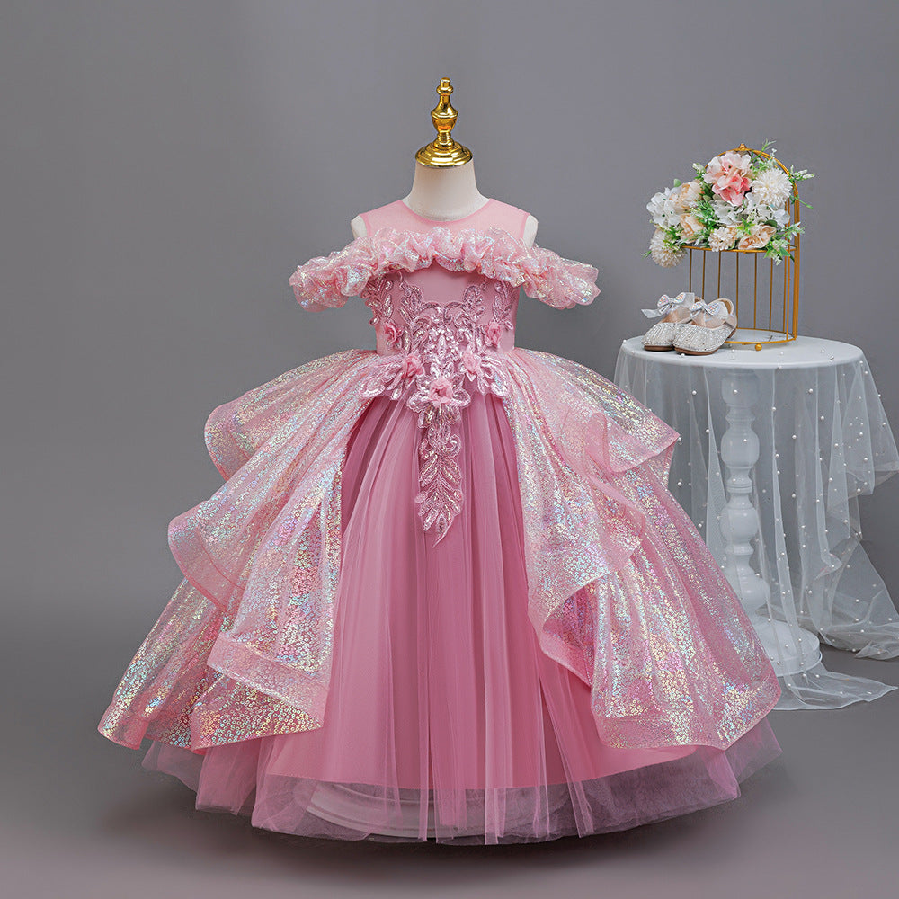Children Sequin Princess Dress