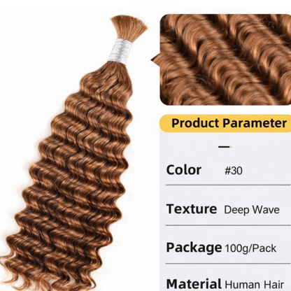 Deep Wave Real Hair Dreadlocks Braids