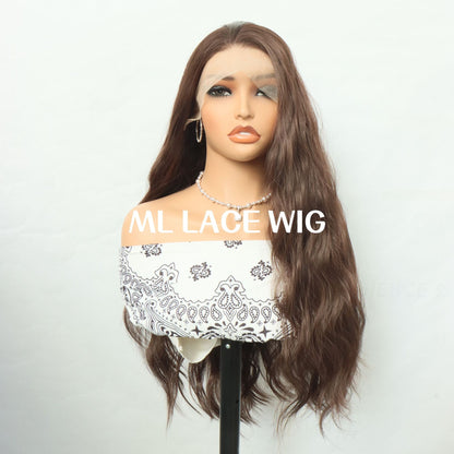 Lady with long flowing hair and headwear