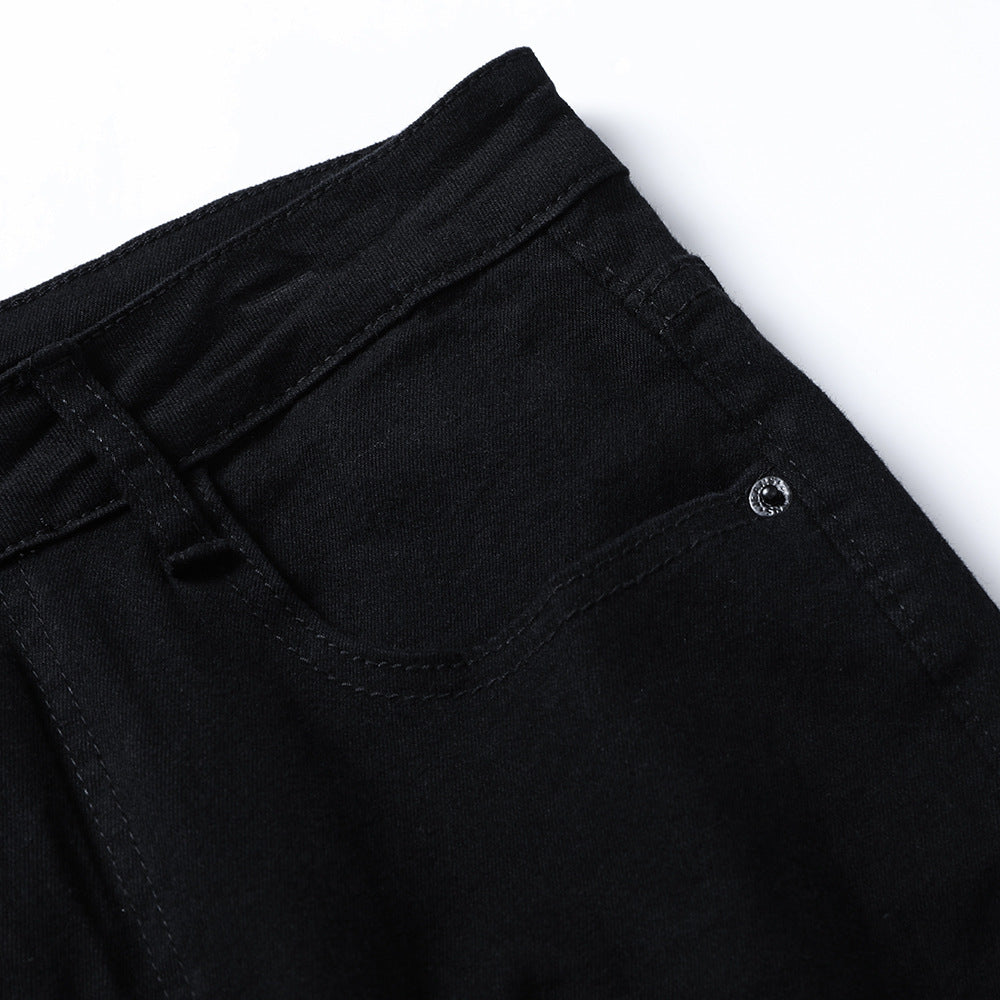 Heren losse wijde jeans met uitlopende pijpen