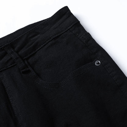 Heren losse wijde jeans met uitlopende pijpen