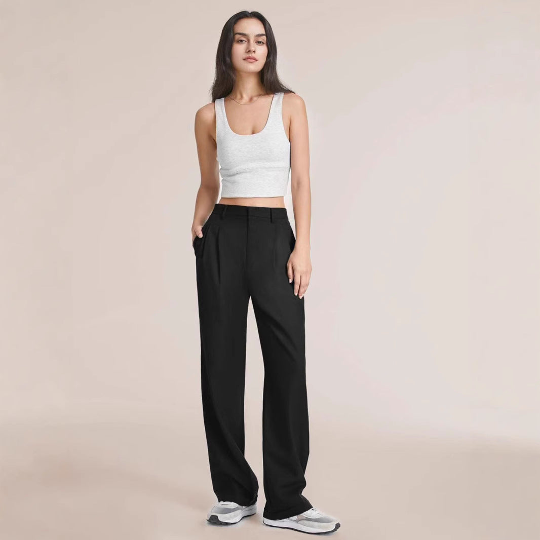 High-Waisted Wide-Leg Pants