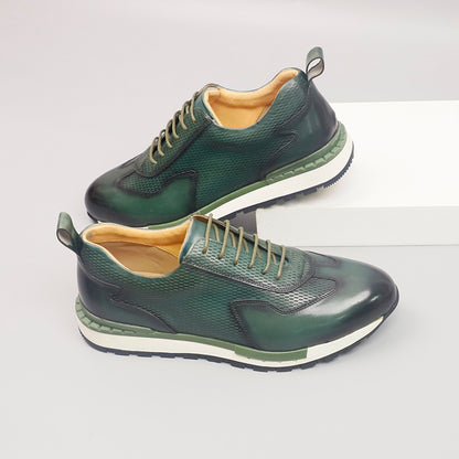 First-Layer Cowhide High-End Business Leather Shoes for Men, British Style Genuine Leather Men's Leather Shoes, Casual Moral Training Shoes, Increased Height and Non-Slip